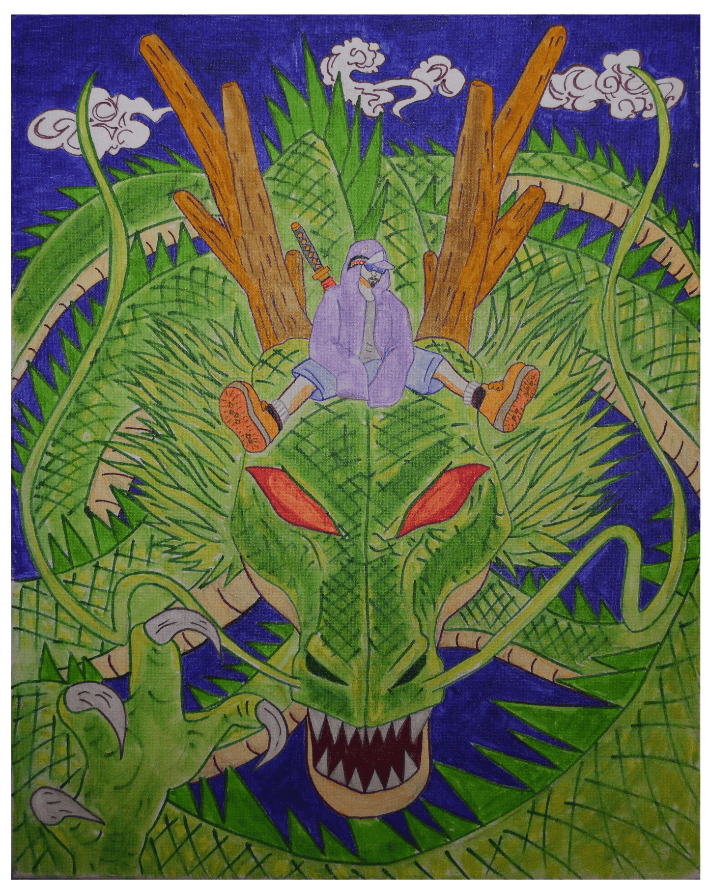 SHENRON (16"x20") By NYC Based Artist VISA